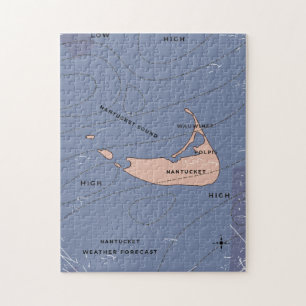 Nantucket USA weather map Jigsaw Puzzle