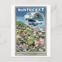 Nantucket Vintage Travel Poster
