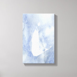 Nantucket Watercolor Canvas Print