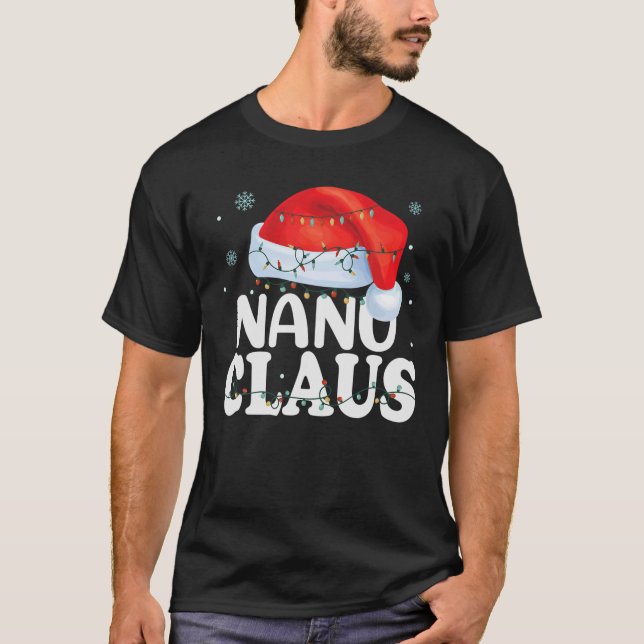 Nanu Claus Xmas Family Matching Funny Grandma Chri T-Shirt (Front)