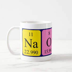 Naoki periodic table name mug