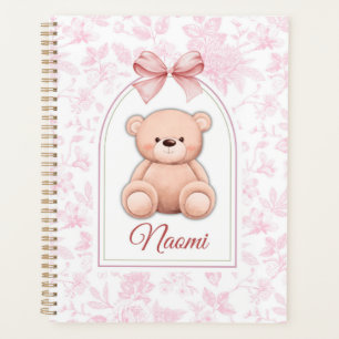 Naomi   Custom Pink Teddy Bear Nursery Design  Planner