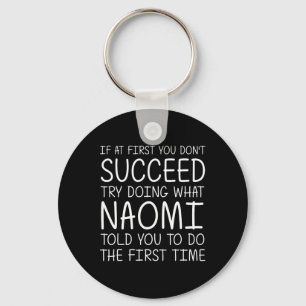 Naomi Gift Name Personalized Birthday Funny Christ Keychain