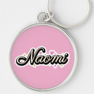 Naomi name cute design keychain