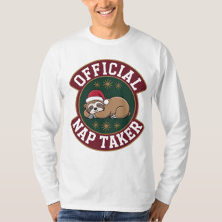 "Nap Christmas 2025 Funny Lazy T-Shirt Gift"
