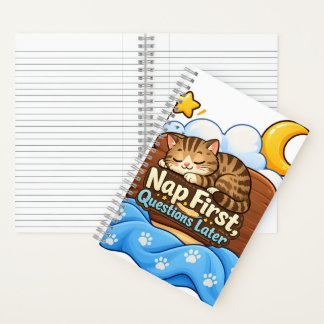 Nap First, Questions Later – Funny Sleeping Notebook