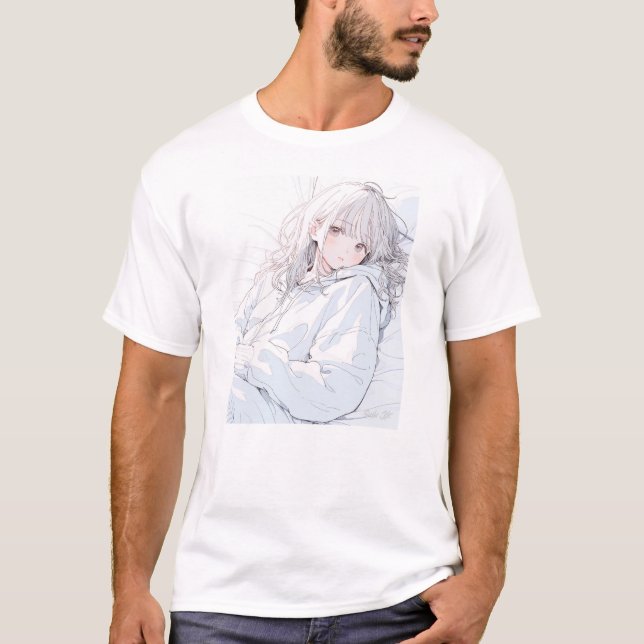 Nap JK T Shirt 02 | Sushi Musume GenerativeAI (Front)