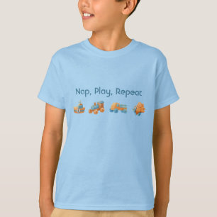 Nap Play Repeat Fun Toddler Quote T-Shirt