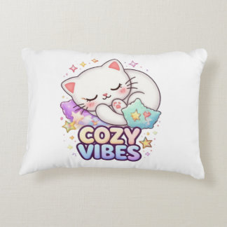 Nap Queen Cat Sticker | Cute Sleeping Cat Accent Pillow