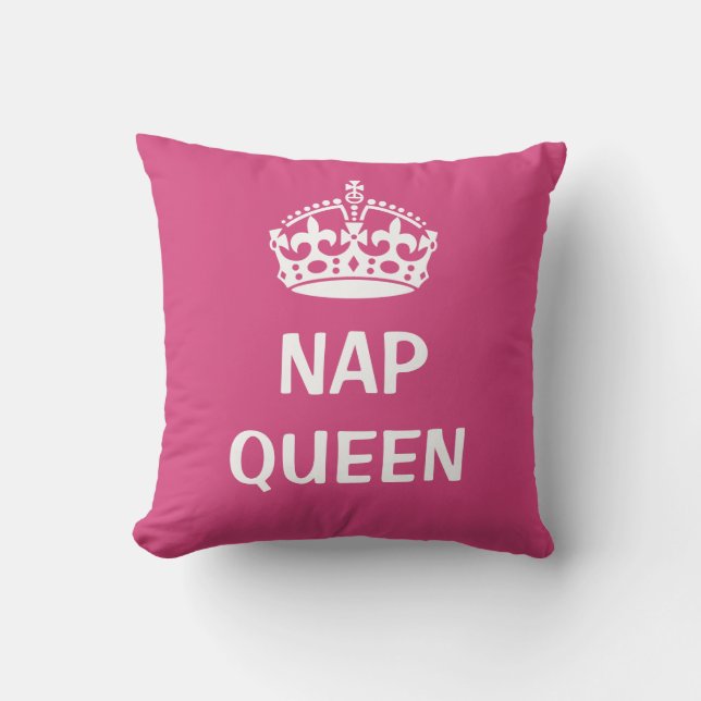 Nap Queen cushion with crown design (Front)