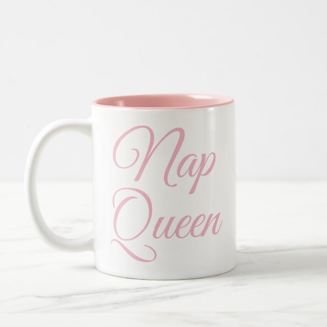 Nap Queen Mug | Funny & Humor Quote Slogan Mug (Left)