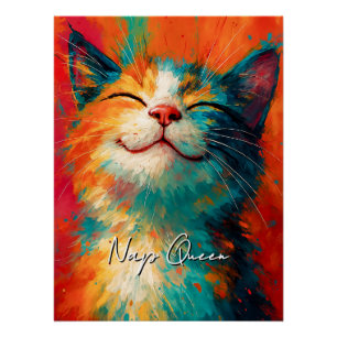 Nap Queen Poster – Funny Self-Care Quote Wall Art