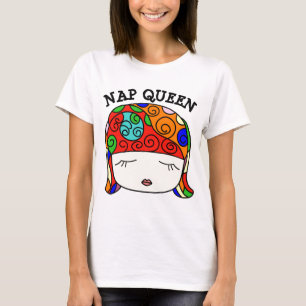NAP QUEEN t-shirts, Funny Ladies tees