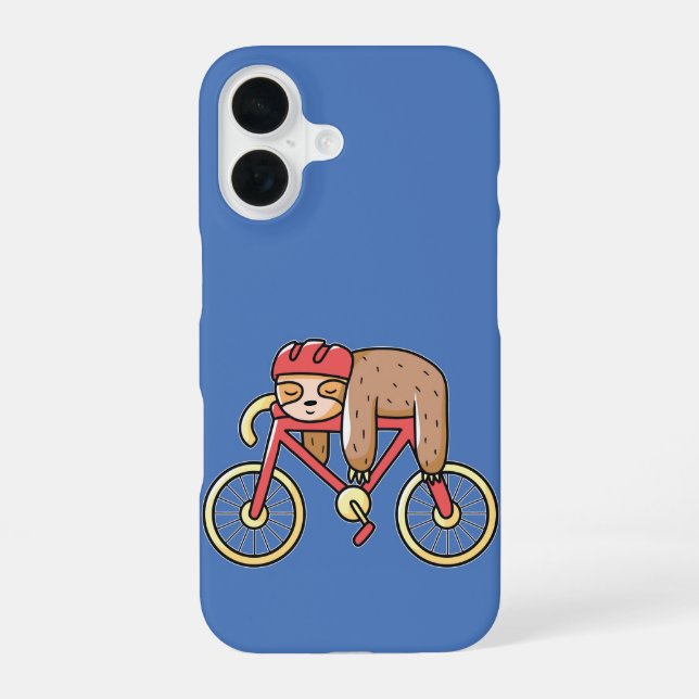 Nap Rider Sloth iPhone 16 Case (Back)