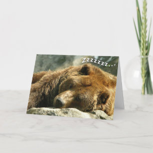 Nap Time Bear Card