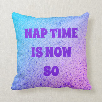 NAP TIME  IS NOW SO SHHHH!ILLOW THROW PILLOW