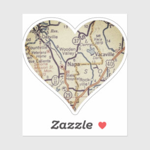Napa CA Vintage Map