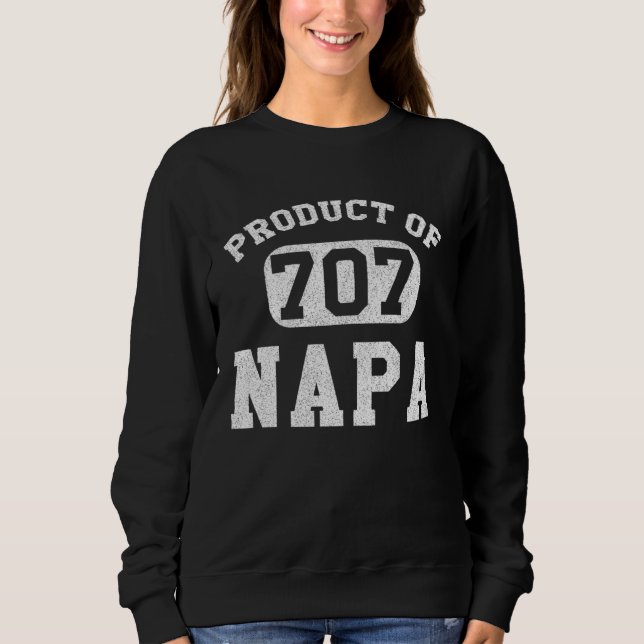 Napa California Vintage Retro Area Code Sweatshirt (Front)