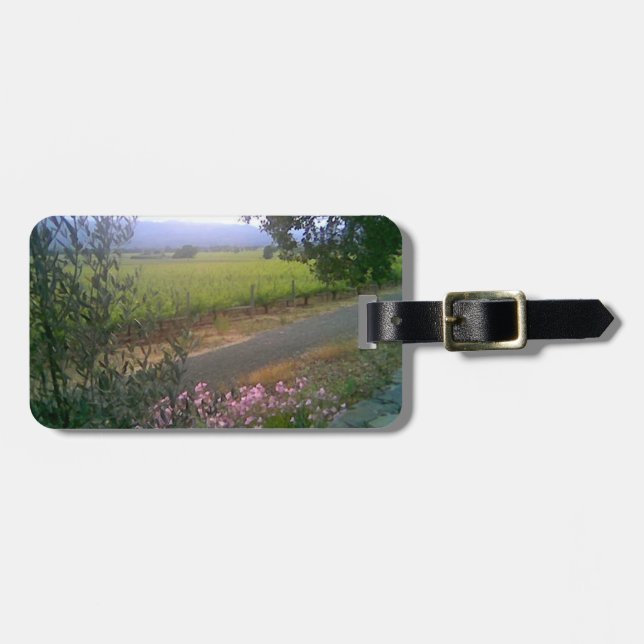 Napa Silverado Trail Luggage Tag (Front Horizontal)