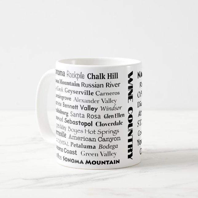 Napa & Sonoma Coffee Mug (Front Left)