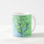 Napa Sonoma Wine Country Map Mug<br><div class="desc">A colourful map of Napa & Sonoma wine country.</div>