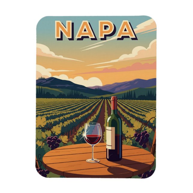 Napa Valley California Magnet (Vertical)