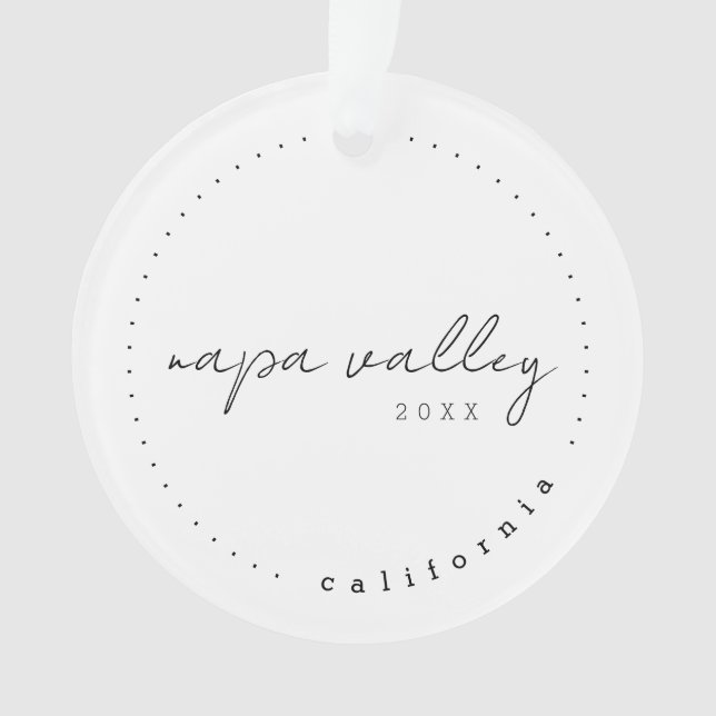 Napa Valley California Travel USA Simple Ornement (devant)