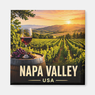 Napa Valley California USA Wine Country Travel 🍇 Magnet