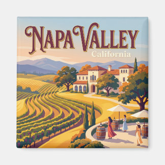 Napa Valley California Vineyard Winery Magnet