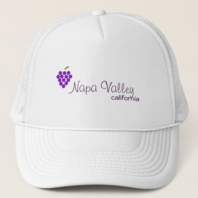 Napa Valley California Wine Trucker Hat (Front)