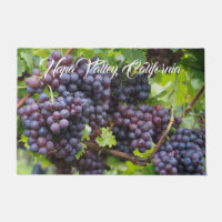 Napa Valley Grapes Door Mat