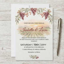 Napa Valley Vineyard Watercolor Wedding