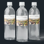 Napa Valley vineyard watercolor wedding Water Bottle Label<br><div class="desc">Napa Valley vineyard watercolor wedding thank you favours  water bottle labels</div>