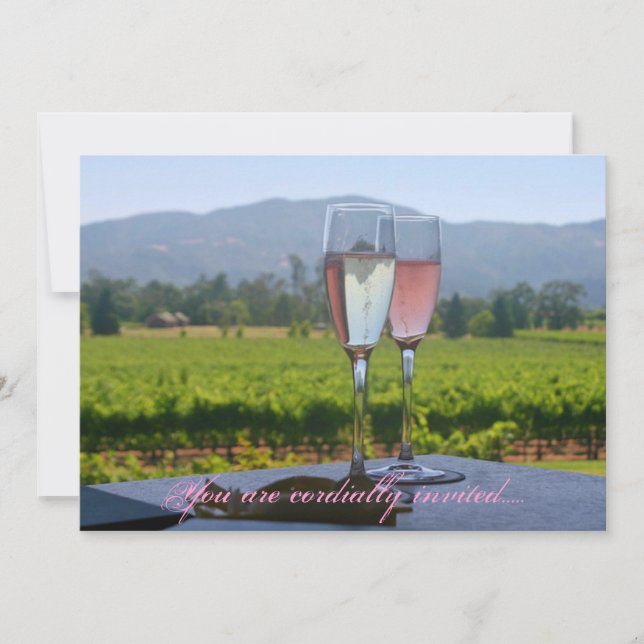 Napa Valley Wedding Invitations (Front)