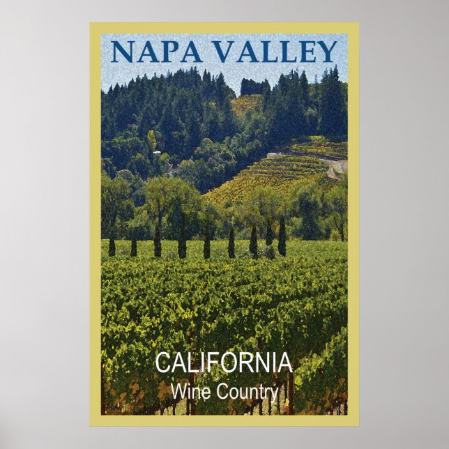 Napa Valley Wine Country Poster (Front)