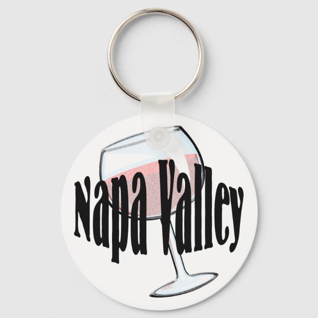 Napa Valley Wine Keychain (Front)