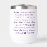 Napa Wine Tumbler<br><div class="desc">A great gift! Napa's AVAs, wine regions featured on an insulated wine tumbler.</div>