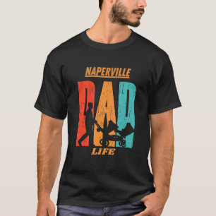 Naperville Native Funny State Flag Dad Parent Baby T-Shirt