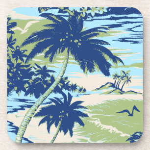 Napili Bay Hawaiian Cork-backed Coasters