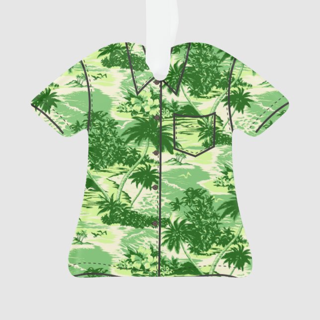 Napili Bay Hawaiian Island Scenic Aloha Shirt Ornament (Front)