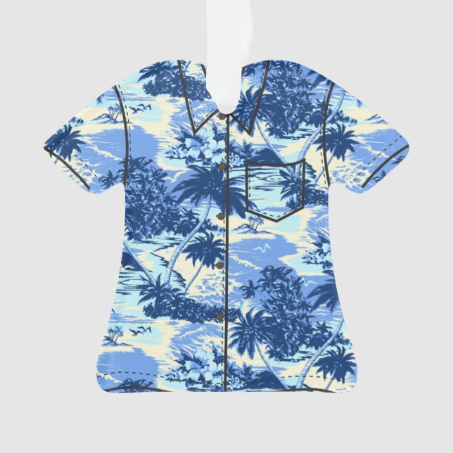 Napili Bay Hawaiian Island Scenic Aloha Shirt Ornament (Front)
