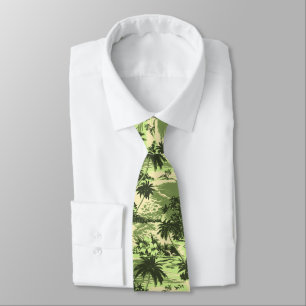 Napili Bay Tropical Hawaiian Two-sided Printed Tie