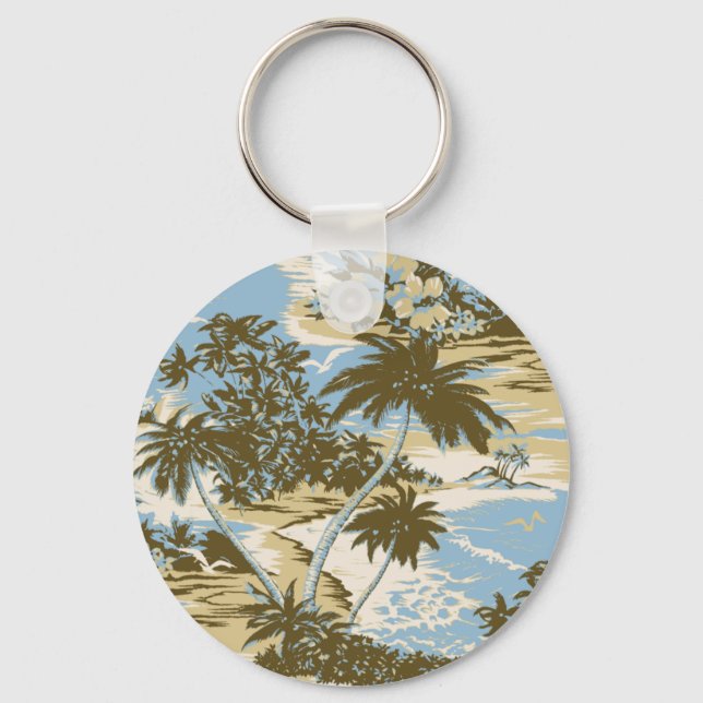 Napili Bay Vintage Hawaiian Keyrings (Front)