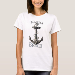 Napili Beach Hawaii Vacation Nautical Anchor T-Shirt