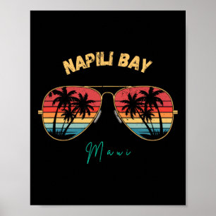 Napili Y Maui Souvenir Surfboard Poster