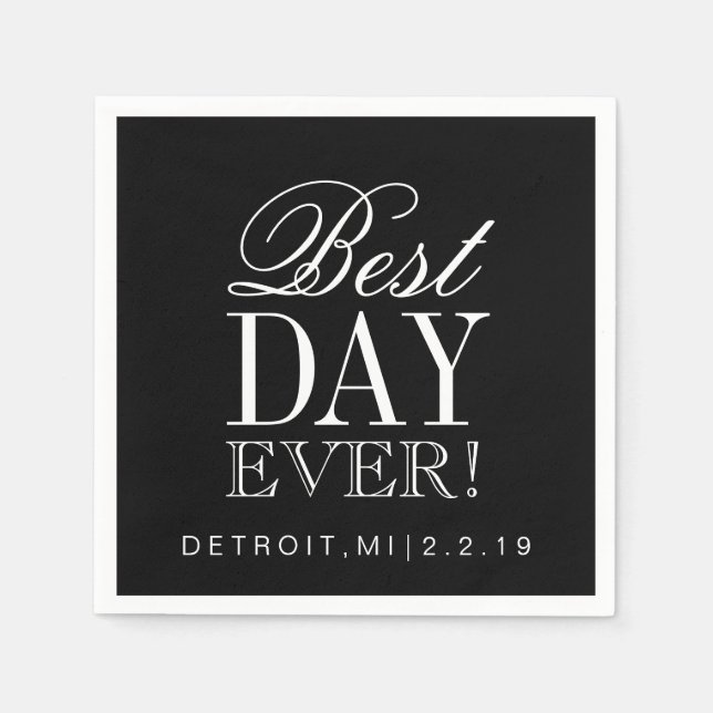 Napkin - Best Day Ever (Front)