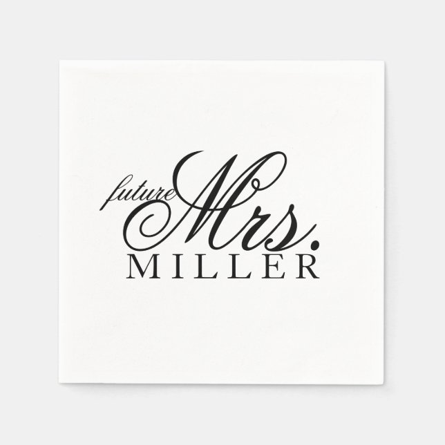 Napkin - future Mrs. (Front)