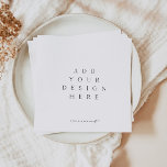 Napkin Printing Custom Design<br><div class="desc">Download your template as a JPEG with the 'bleed' option selected. Under the 'personalize this template' section,  replace the current graphic with your own JPEG file.</div>