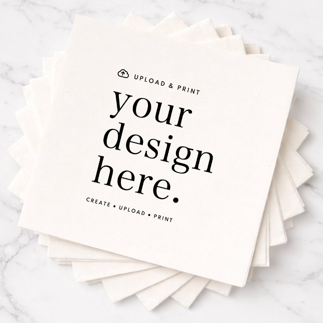 Napkin Your Design Upload (Versatile napkins for business, weddings, special occasion events & more!)