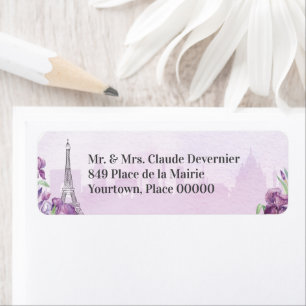 Napkins français de Paris Purple Iris